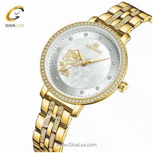 ساعت مچی زنانه بند فلزی طلایی ناوی فورس مدل NF5017 388_5017 (7).jpg